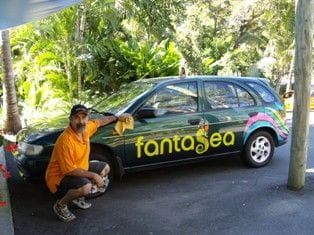 Eco-friendly Fantasea Adventure Cruising adopts local waterless carwash 